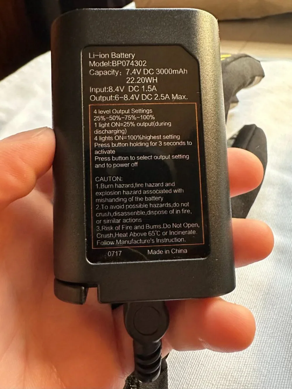 Volt 7v Heated Glove Liners Medium Battery Powered Reynaud's Support